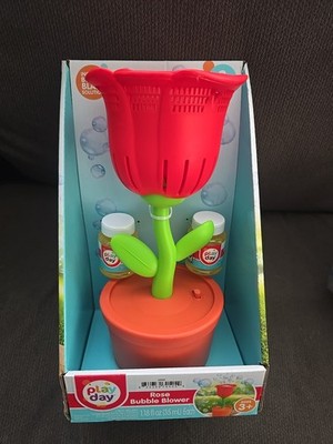 Play Day Bubble Flowers Rose Bubble Blowing Toy, Children Ages 3+