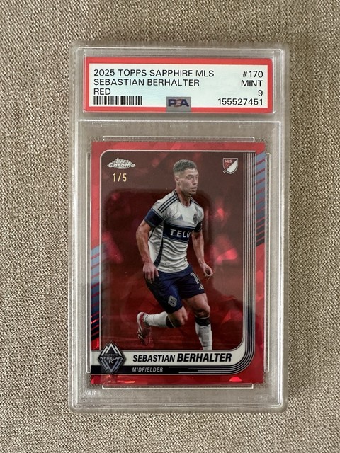 2025 Topps Chrome MLS Sapphire Sebastian Berhalter Red Refractor #/5