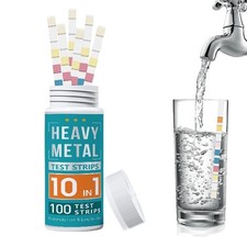 10 In 1 Heavy Metals Water Test Kit Strips,Home Water Quality Test For Tap 100ct