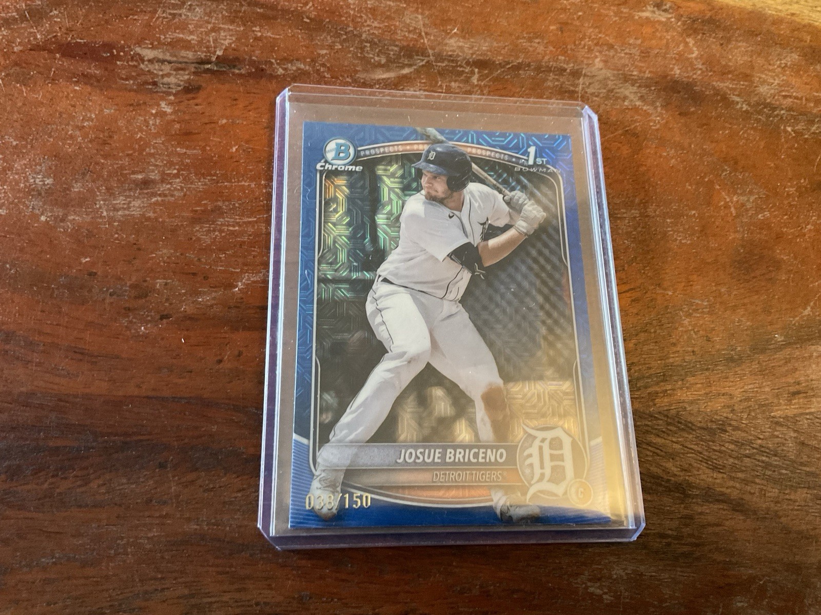 2025 Bowman Chrome 1st Josue Briceno Blue Mojo Refractor /150