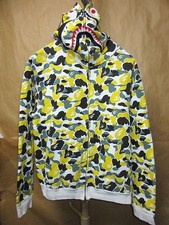 A Bathing Ape Kumamoto Limited City Camo Shark Zip Up Hoodie M