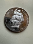 1985 U.S.S. Constitution Ship, Liberty Mint 1oz 999 FINE Silver round.