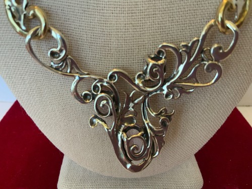 RARE Carolyn Pollack NATURAL ROSE de FRANCE AMETHYST NECKLACE SS/BRASS 19” NIB - Picture 6 of 9