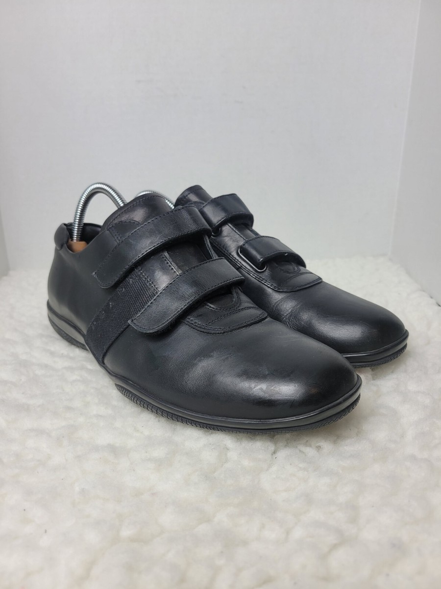 Prada Sport Mens Shoes Size 8.5 Black Leather Double