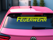Feuerwehr-Spruch Aufkleber „Andere Rennen Raus – Wir Rennen Rein“ – Ca. 60x40 Cm, Wasserfest