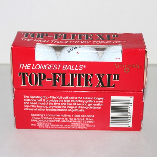 Spalding Top - Pelotas de Golf Flite XL II Larga Distancia 2 Paquetes Blanco NUEVO 6 en total - Imagen 2 de 4