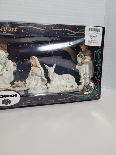 Euromarchi Set 8 Pezzi Sacra Natività 5" Statuine Natalizie Made in Italy NUOVO - Foto 3 di 9