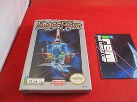 Image Fight (Nintendo NES, 1990) COMPLETE w/ Box manual game poster WORKS!