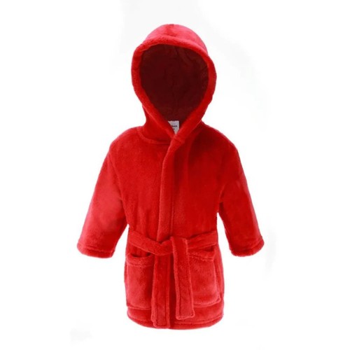 BNWT baby unisex hooded fleece dressing gown 1824 months eBay