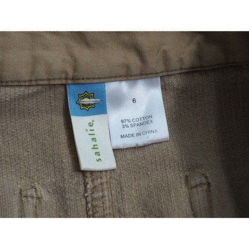 Sahalie Corduroy Skirt Womens Size 6 brown four pockets tan brown - Picture 4 of 7