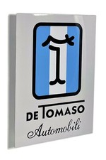 Detomaso Emblem Dealer Metal Sign Pantera