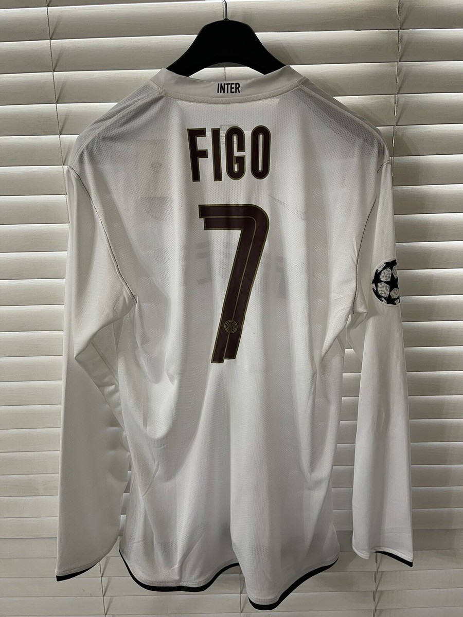 Italy Inter Milan Nike Luis Figo Portugal CL Football Shirt