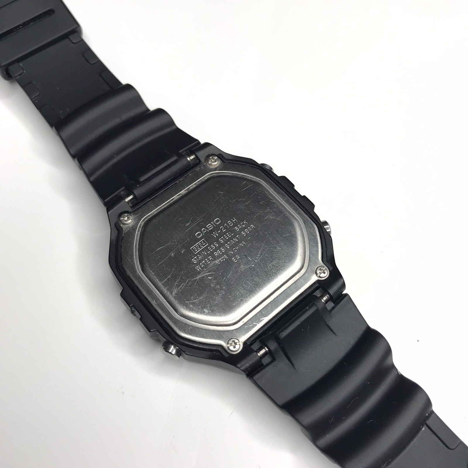 casio stainless steel back water resistant 5bar