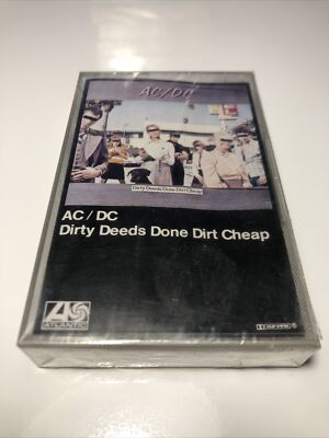 AC DC CASSETTE AUDIO DIRTY DEEDS DONE DIRT CHEAP NUONA NEU VERSIEGELT