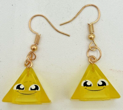 Mini Pyramid Charm Hoop Earrings Mini Earring Charms MISSOMA Mini