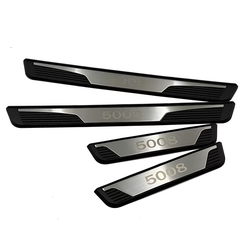 For Peugeot 5008 2016 -2020 Car Accessories Scuff Plate Protector Door Sill Trim - image 3 of 4