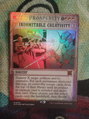 FOIL Indomnitable Creativity - OTJ BN - NM - Magic: The Gathering - MTG