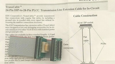 1pcs Edi Corp.Ext24 /28 - 2X Ext. Cable for in-Circuit Emulators