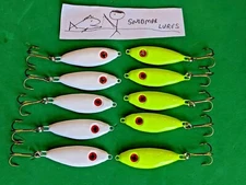 10 - 3/4 oz SHAD Fishing Casting Jigging Lure Slab Lead Spoons 