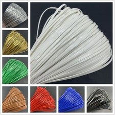 Colorful Faux Leather Cord Flat Rope Jewelry Accessories Makings 2 3 4mm 5 Yards