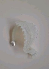 Ricambio lampadario in vetro di Murano foglia bassa Iride Opalina Bianca 15 mm