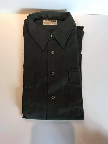 NWOT HORACE SMALL WALKING TALL LONG SLEEVE UNIFORM SHIRT OLIVE GREEN (S) - Picture 4 of 12