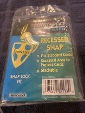 1-ULTRA PRO STOR SAFE LUCITE CARD HOLDER SNAP CRYSTAL 1 PIECE