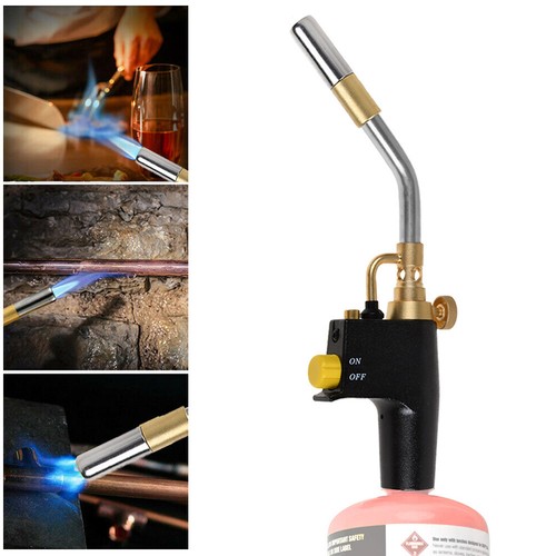 Kit torcia brasatura avviamento testa torcia propano Mapp fiamma saldatura - Foto 5 di 12