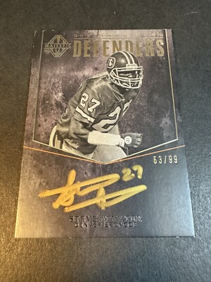 2017 Panini Majestic /99 Steve Atwater Gold Autograph Auto On Card