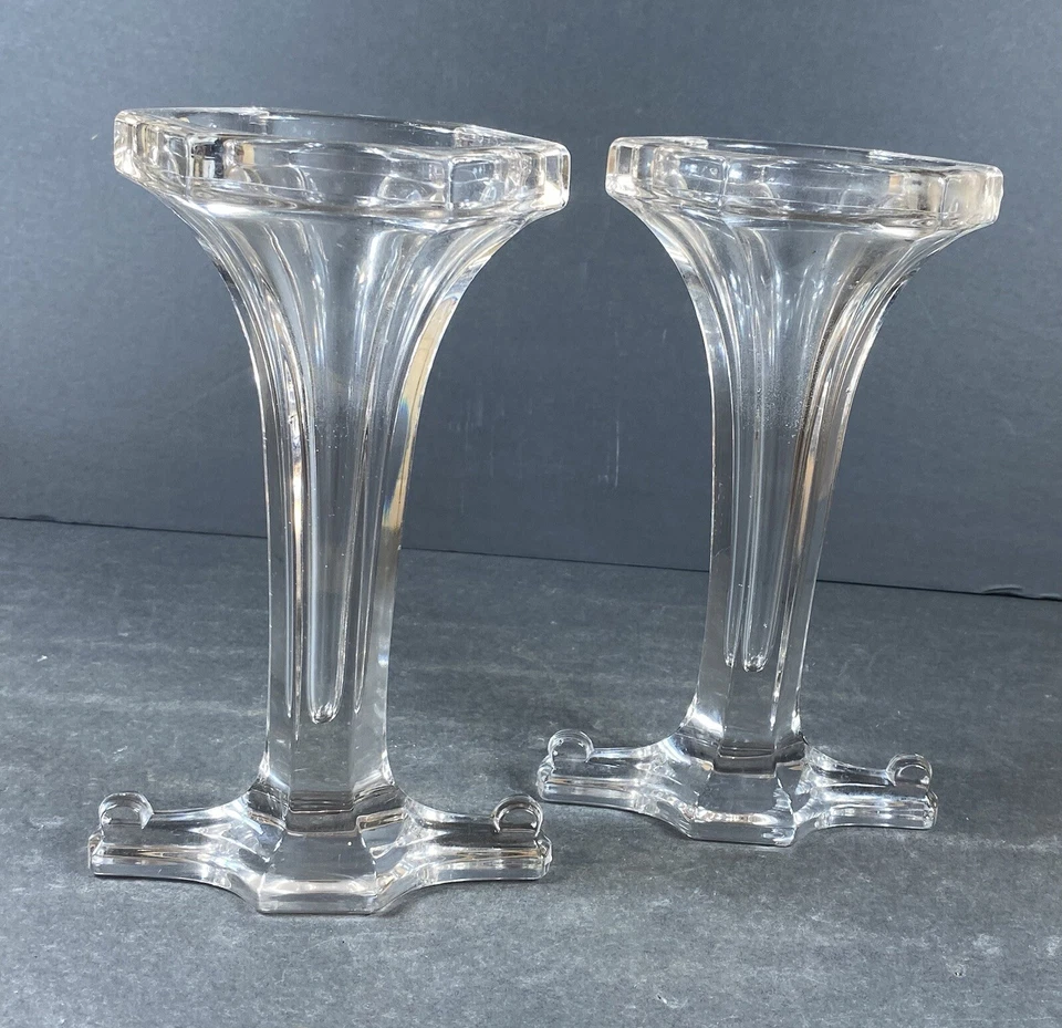 Juego de jarrones de vidrio estilo Art Deco  Foto 3 de 4