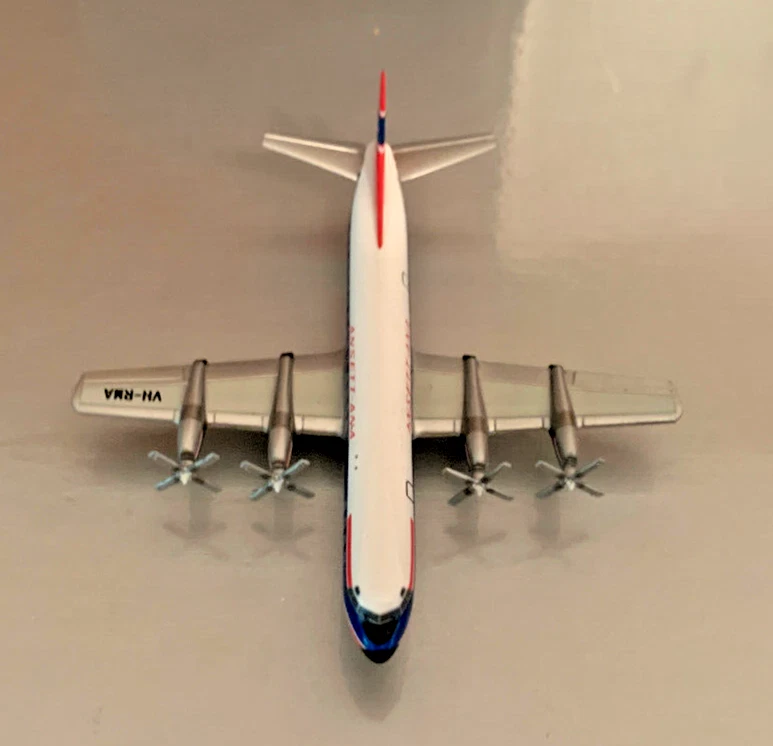 Electra L-188. Ansett-ANA. Die Cast Metal. New in Tin. 1:400 scale. Lockheed. - Image 4 of 4