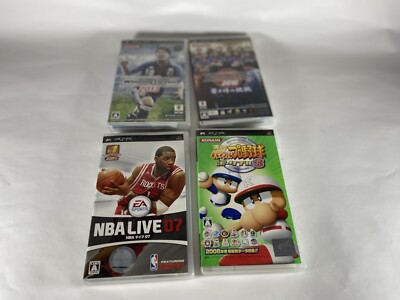 Lot 4 PSP World Soccer Winning Eleven & Blue Samurai & NBA Live & PowerProYakyu3