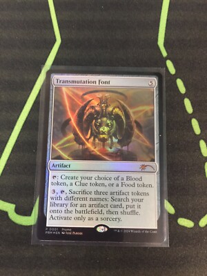 MTG Magic The Gathering Transmutation Font Foil Promo Artifact Commander 