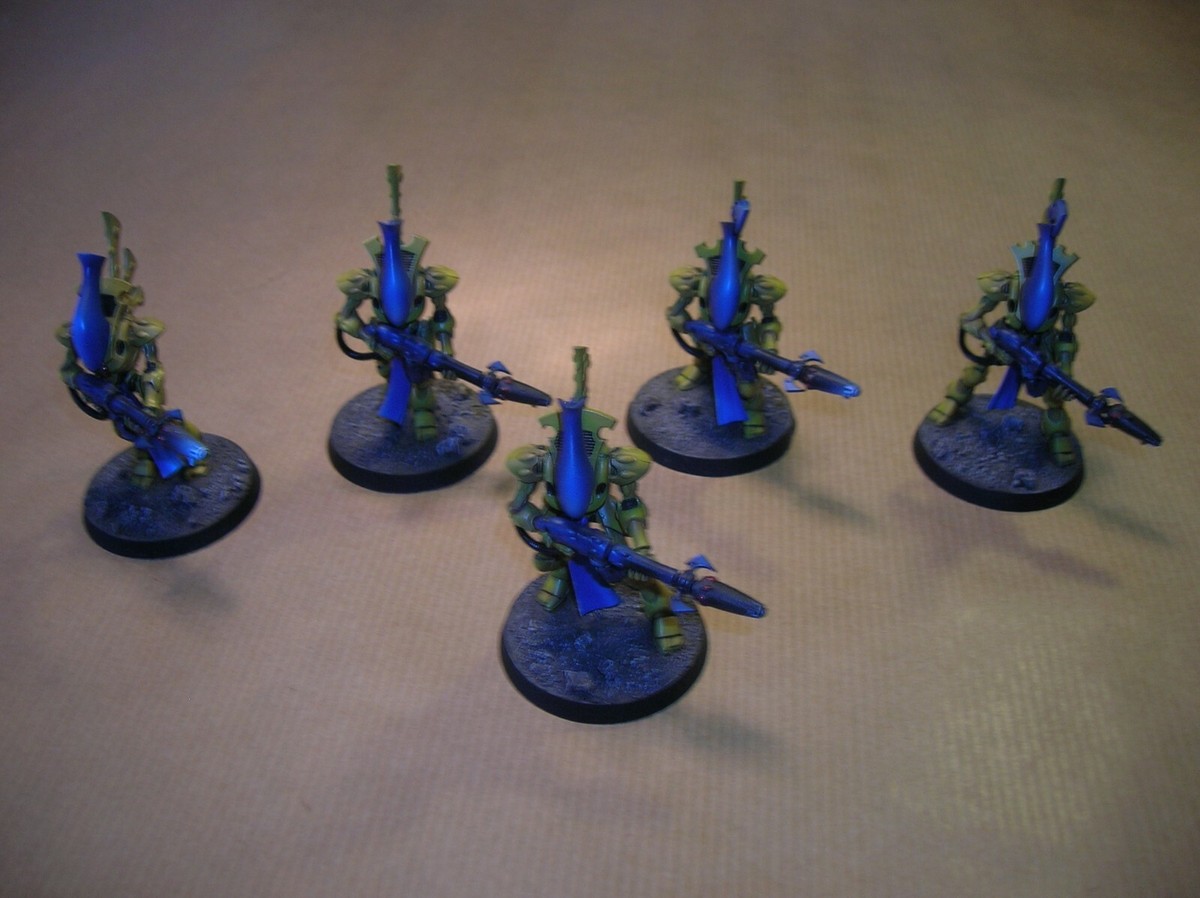 Warhammer 40k – Lot De 5 Eldar Craftworld Phantom Wraithguard – Très Bon état