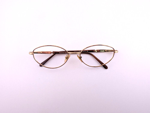 Genny Eyeglasses, Frames Only, 708 5338, 51-17-130, Made In Italy, Metal, Gold