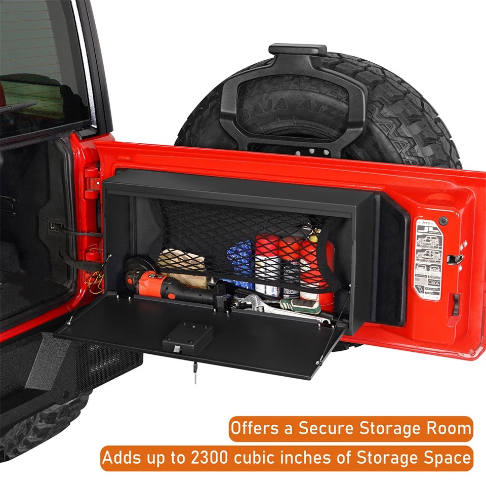 Hooke Road Tailgate Table Storage Lock Box For 2018-2025 Jeep Wrangler JL - Image 2 of 4