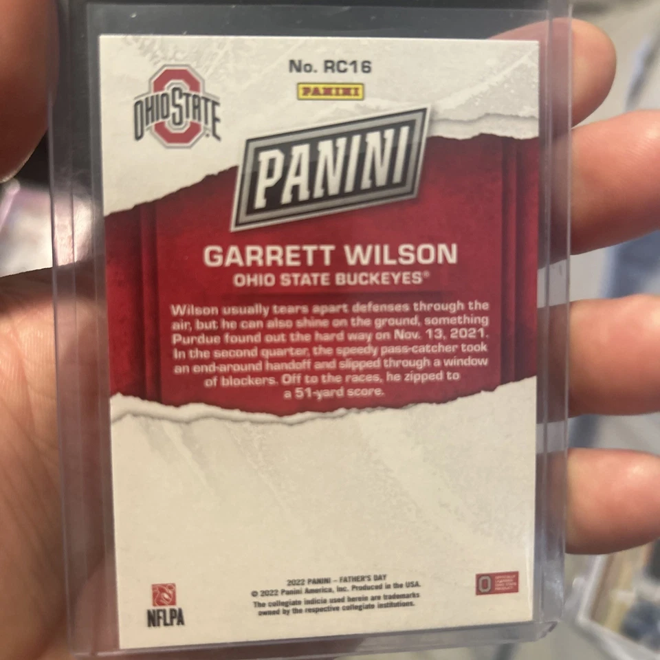 2022 Panini Father's Day - Rookies Garrett Wilson #RC16 (RC) - Image 2 of 2