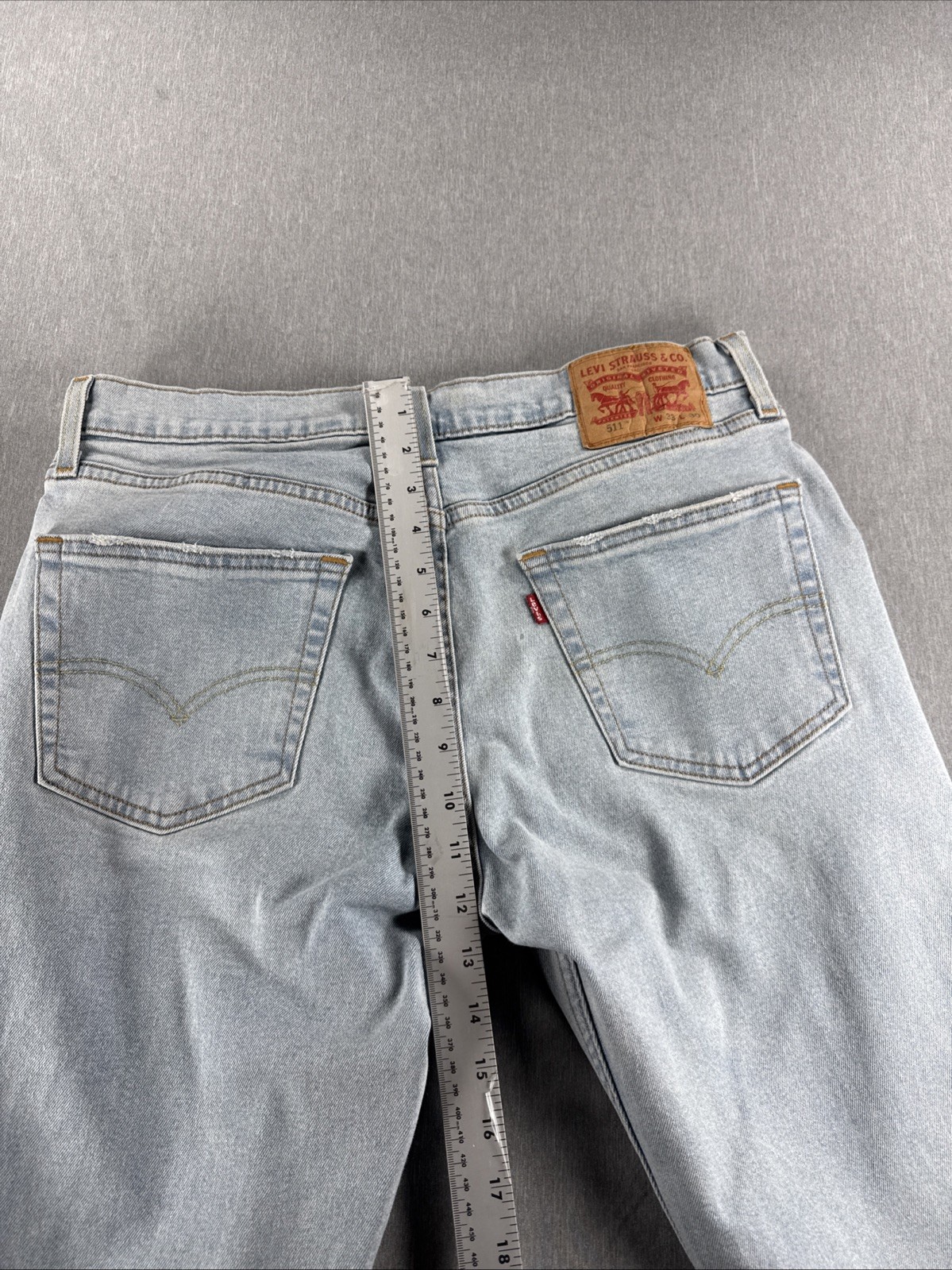 Levi's 511 Slim Fit Jeans W30 L32 Mens Light Wash Denim thumbnail 14