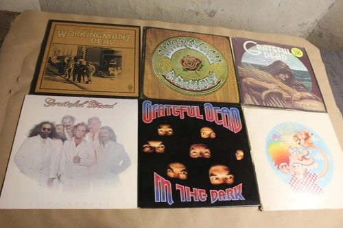 8 LP Grateful Dead Jerry Garcia Vinyl Record Lot