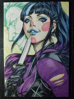 DC Comics Punchline Goddess Anime Waifu Frosted Art Card ACG Carddass