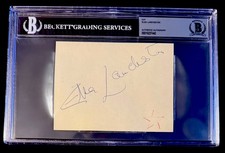 Elsa Lanchester Signed Album Page Beckett Authenticated Bride of Frankenstein