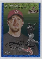 2023 Chrome Platinum Anniversary Blue Mini-Diamond Refractor Jeff Bagwell 15v7