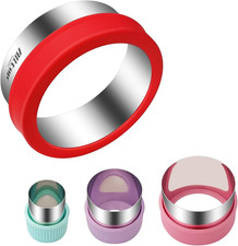 Round Cookie Cutter Set - 4 Sizes of Stainless Steel Cutters for Baking