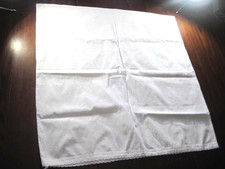 Large Pillow Case Floral Print white on white Large Square 31''x 31''