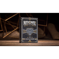 National Theory 11 Luxus Spielkarten Deck Schwarz Gold Magie Versiegelt