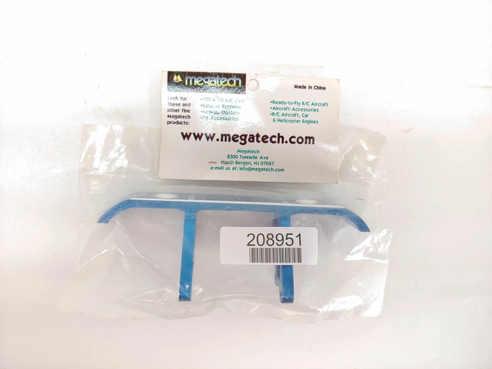 *RARO* PARACHOQUES DELANTERO MTC23064 ALUMINIO AZUL PARA TRAXXAS T-MAXX SUPERMAXX BUILD Foto 4 de 4