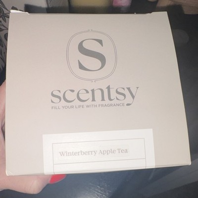 Scentsy Winterberry Apple Tea Beige Scented Candle, 12.5 oz, 106090
