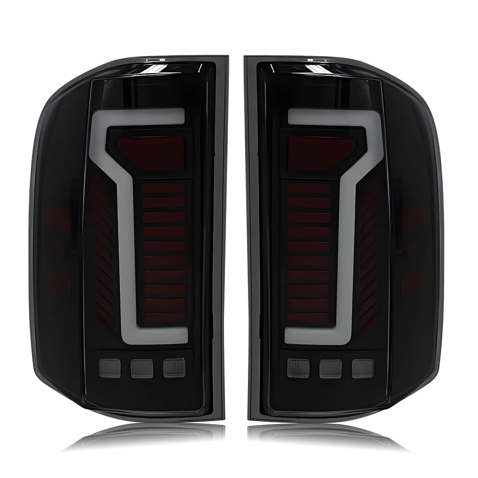 Smoke Black LED Tail Lights Lamps For 2007-2014 Chevy Silverado 1500 2500 3500HD Foto 4 de 4