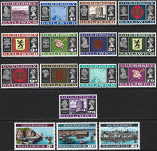 1969 Guernsey Sg 13/28 Pre-decimal Definitive Set MNH