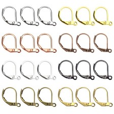 TOAOB 200pcs 8 Colors Leverback French Earring Hooks Brass Dangle Earwires 10...